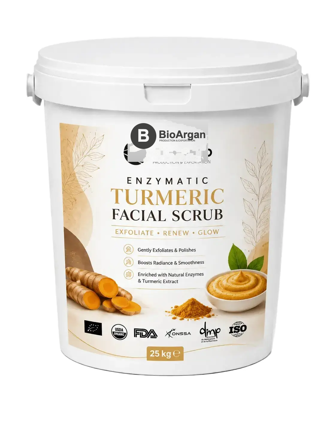 Bulk Enzymatic Turmeric Facial Scrub